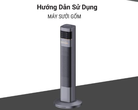 Máy sưởi góm nhỏ gọn tiện dụng