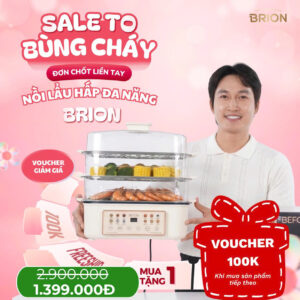 Nồi hấp đa đan năng Brion