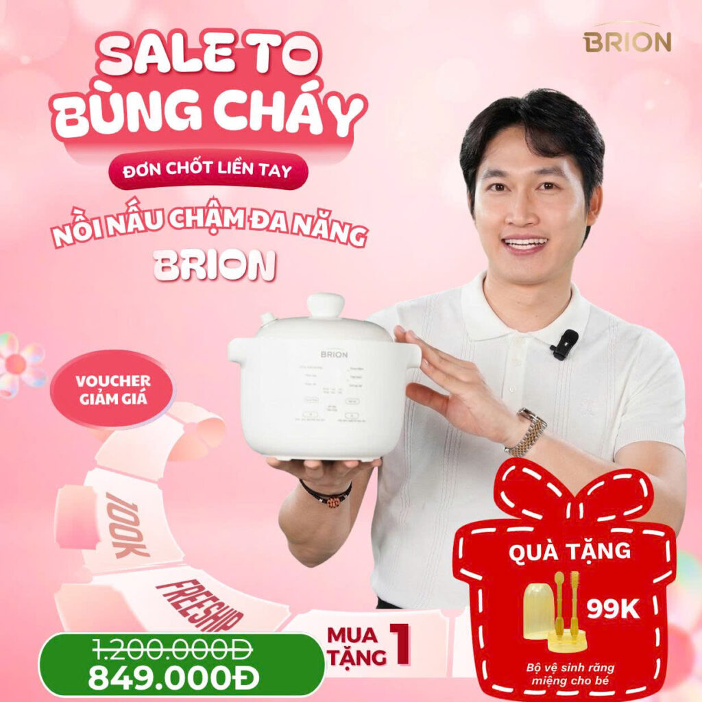 Chương trình ưu đãi khi mua nồi nấu chậm Brion