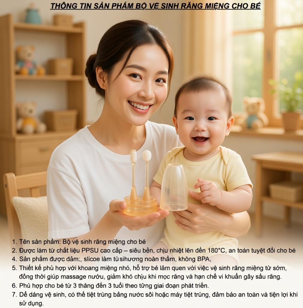 Bộ vệ sinh răng miệng cho bé