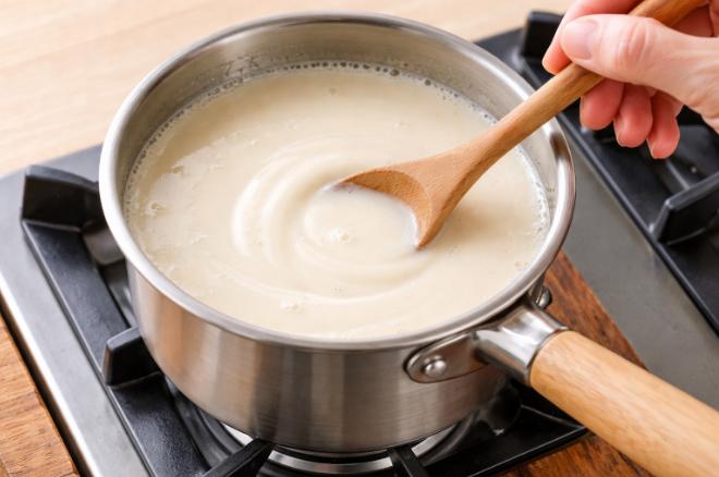 Nấu sữa macca thơm ngon